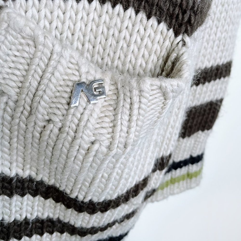 ⚡️SOLD⚡️ analog by burton knit wool blend indian chief cardigan with patch - Picture 5 of 7